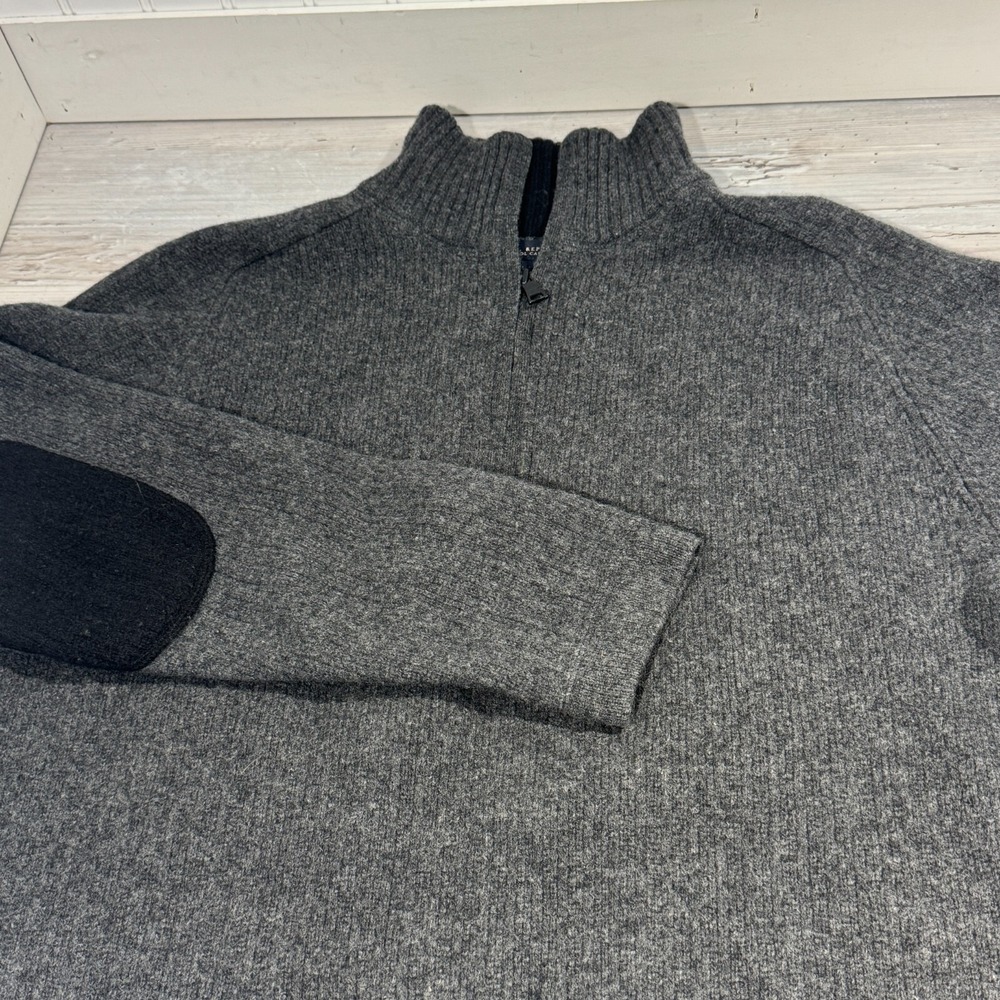 Banana Republic Charcoal Zip-Up Sweater